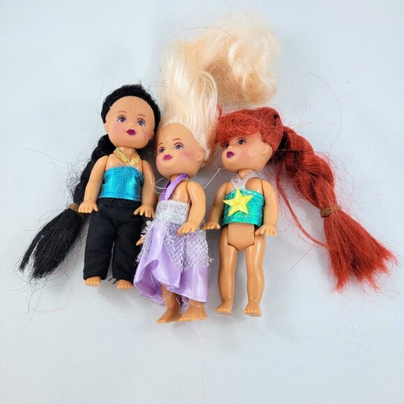 Doll Lot Cinderella Madame Alexander 2010 McDonald’s Mermaid Long Hair Dolls Toy - Picture 3 of 16